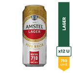Pack X12 Cerveza Amstel Lager Lata 710ml