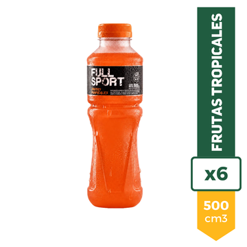 Agua Isotonica Full Sport Frutas Tropicales 500ml x6
