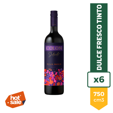 Colon Selecto Dulce Fresco Tinto 750ml x6