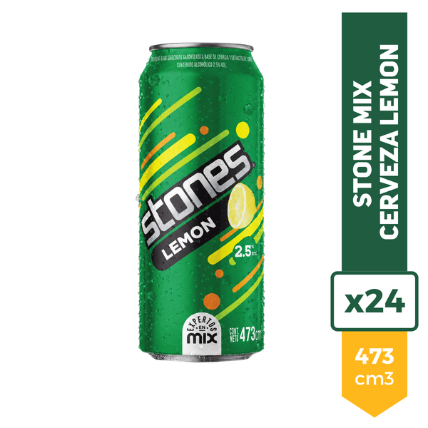 Cerveza Stones Mix Lemon 473ml x24