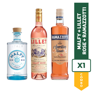 Combo Malfy Clásico + Lillet Rosé + Ramazzotti