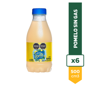 Agua Saborizada Levite Villa Del Sur Pomelo 500ml x6