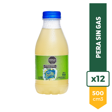 Agua Saborizada Levite Villa Del Sur Pera 500ml x12