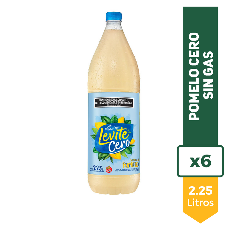 Agua Saborizada Levite Cero Pomelo 2.25L x6