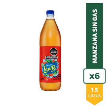 Agua Saborizada Levite Manzana Sin Gas 1.5L x6