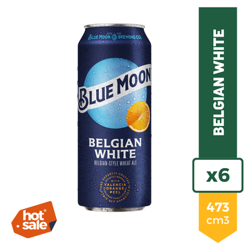 Cerveza Blue Moon Belgian White 473ml x6