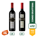 Combo Graffingna Malbec 750ml x6 + Cabernet Sauvignon 750ml x6