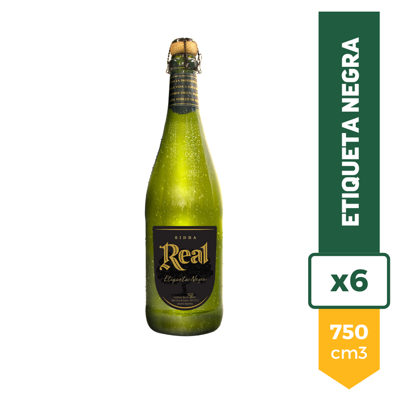 Sidra Real Etiqueta Negra 750ml x6