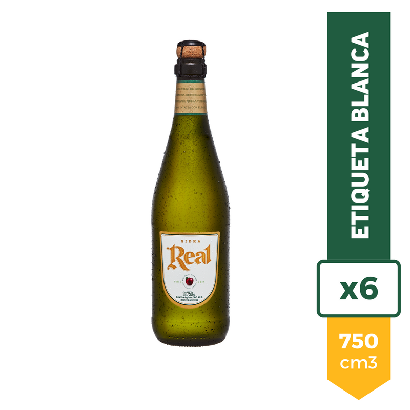 Sidra Real Etiqueta Blanca 750ml x6