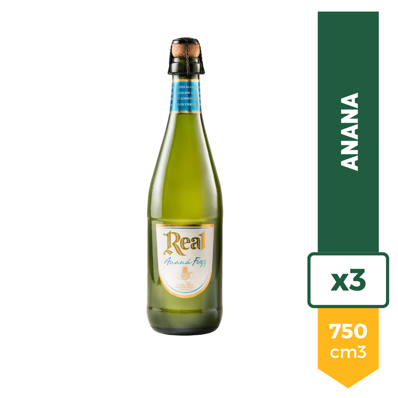 Anana Fizz Real 750ml x3