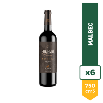 Vino Eugenio Bustos Leyenda Malbec 750ml x6