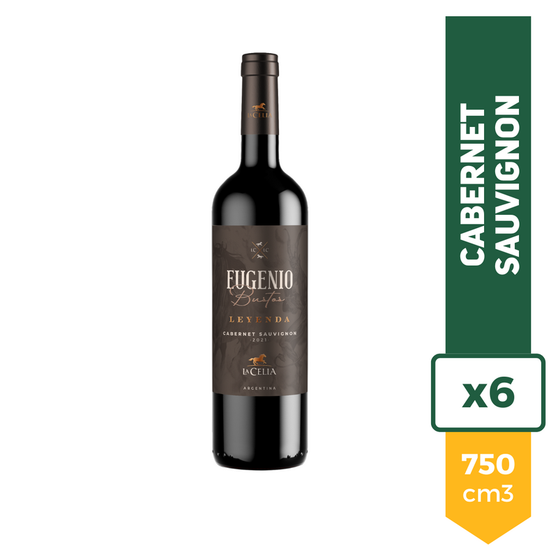 Vino Eugenio Bustos Leyenda Cabernet Sauvignon 750ml x6
