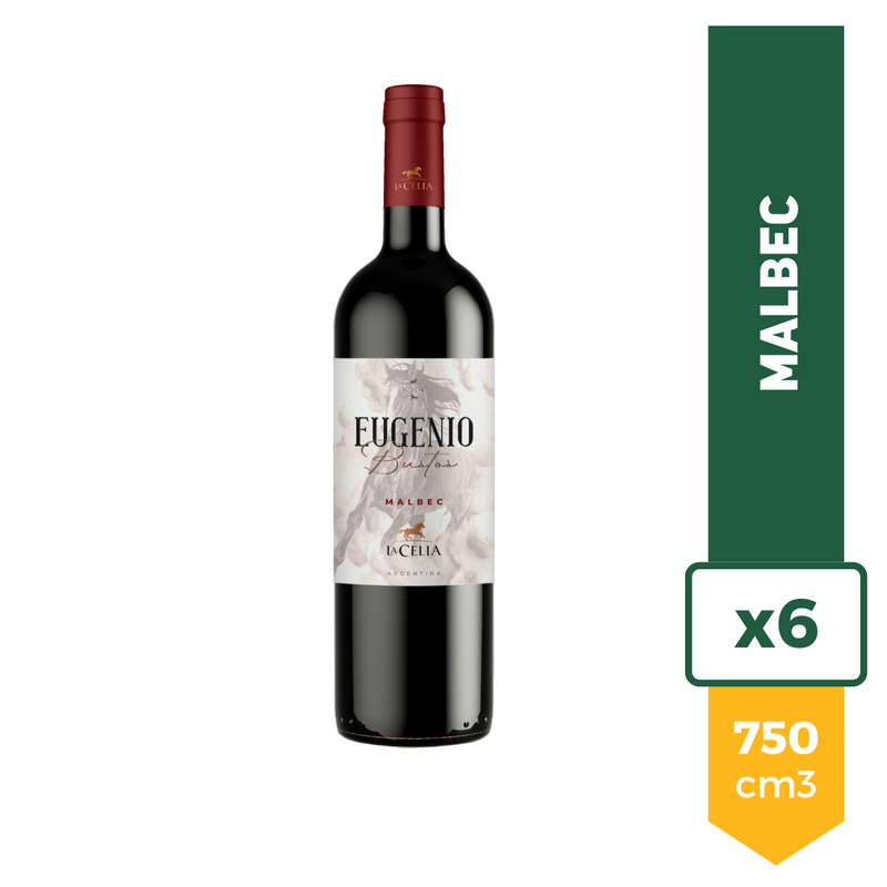 Vino Eugenio Bustos Malbec 750ml x6