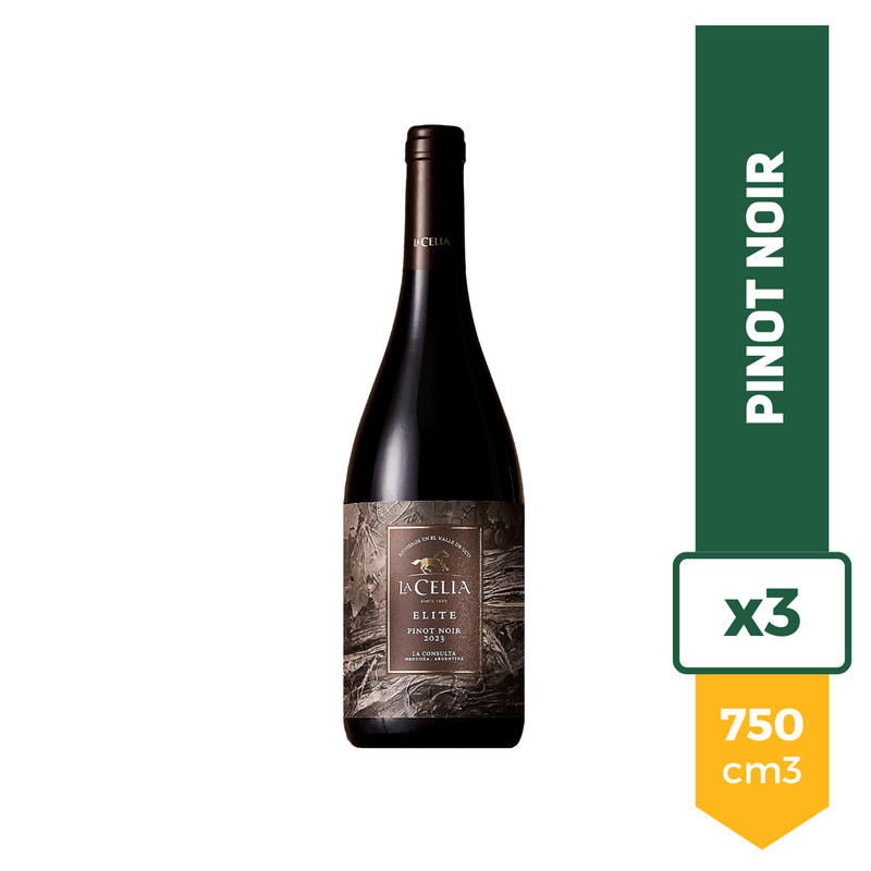 Vino La Celia Elite Pinot Noir 750ml x3