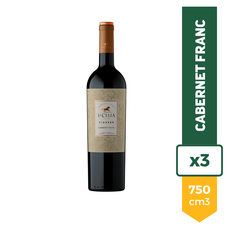 Vino La Celia Pioneer Cabernet Franc 750ml x3