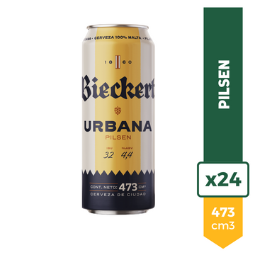 Cerveza Bieckert Urbana Pilsen 473ml x24