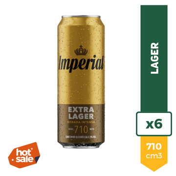 Cerveza Imperial Lager 710ml x6