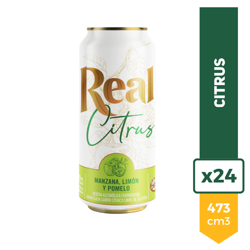 Sidra Real Citrus 473ml x24