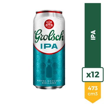 Cerveza Grolsch IPA 473ml x12