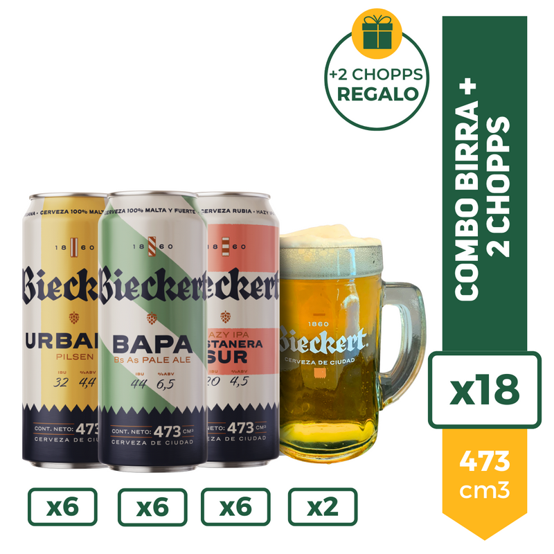 Combo Birra + 2 Chopps