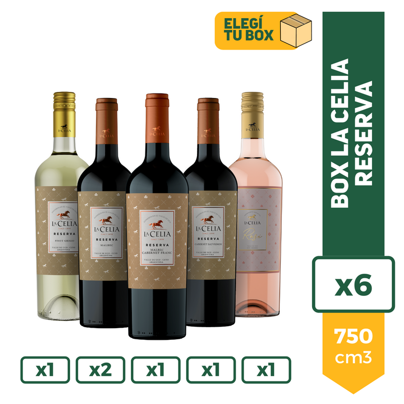 Combo Vinos La Celia Reserva x6