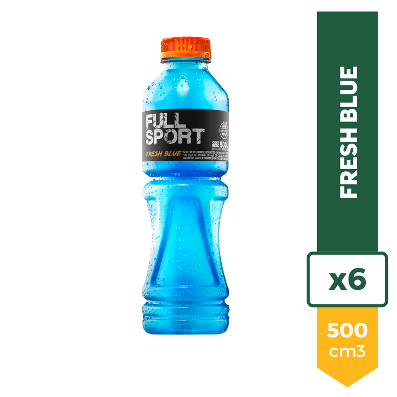 Agua Saborizada Full Sport Fresh Blue 500ml x6