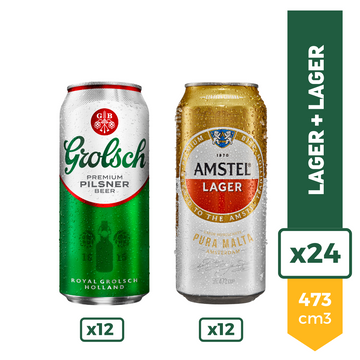 Grolsch + Amstel Lager