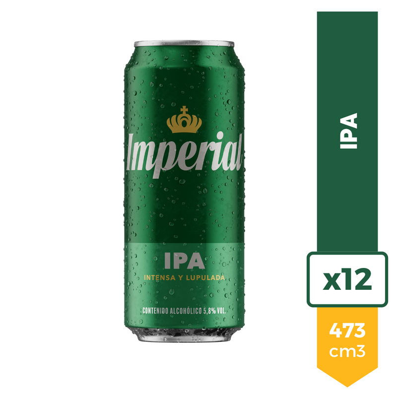 Cerveza Imperial IPA India Pale Ale 473ml x12