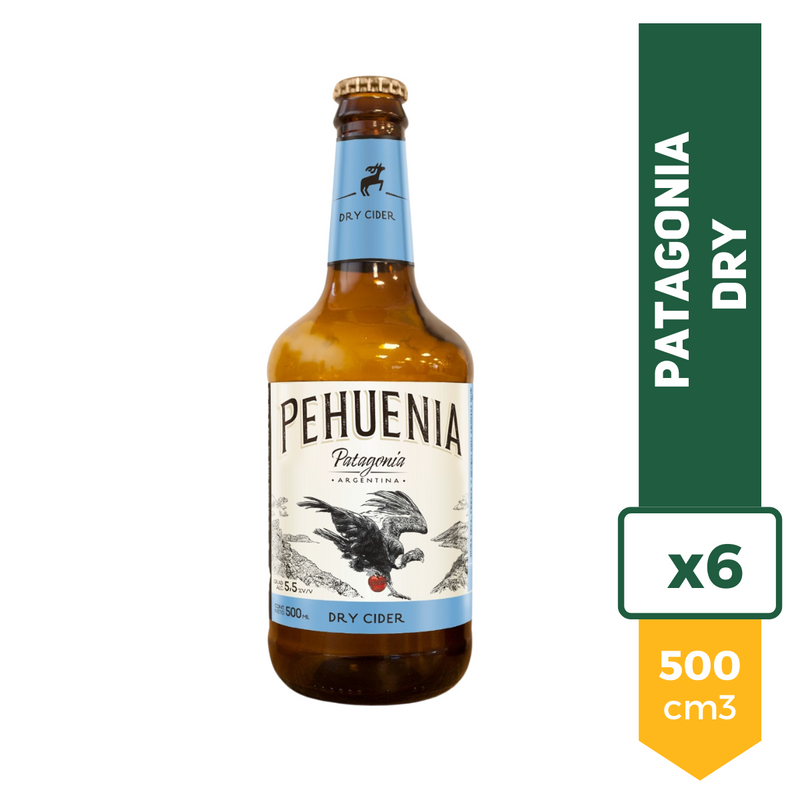 Sidra Pehuenia Patagonia Dry Sin TACC 500ml x6