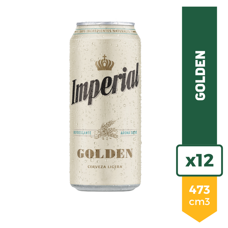 Pack X12 Cerveza Imperial Golden Lata 473ml
