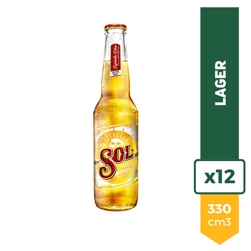 Cerveza Sol Liviana 330ml x12