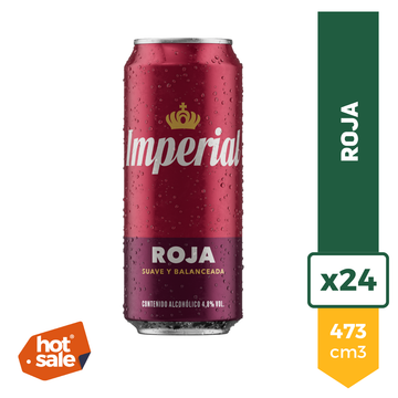 Cerveza Imperial Roja 473ml x24