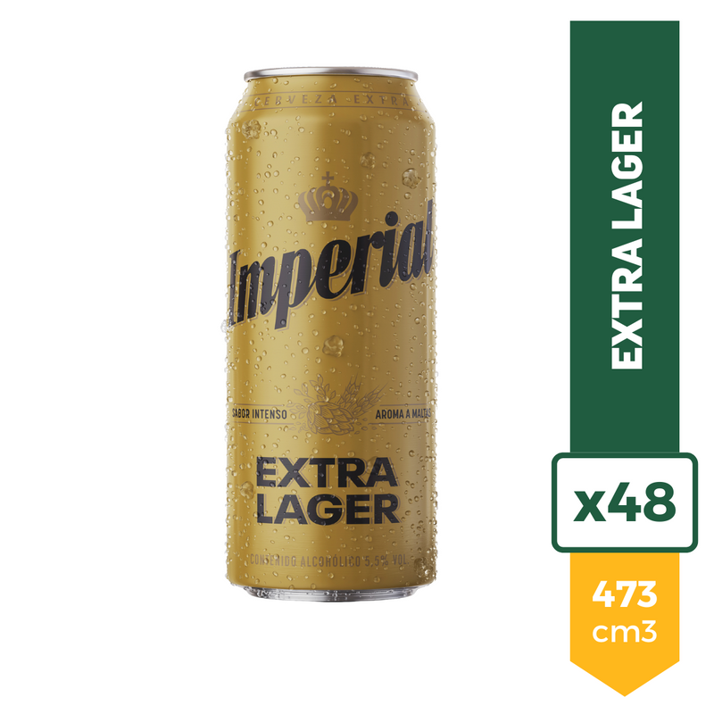 Pack X48 Cerveza Imperial Lager Lata 473ml