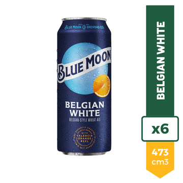 Cerveza Blue Moon Belgian White 473ml x6