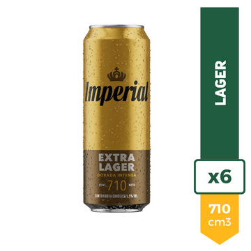 Cerveza Imperial Lager 710ml x6