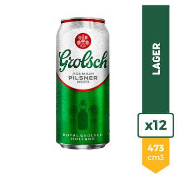 Cerveza Grolsch 473ml x12