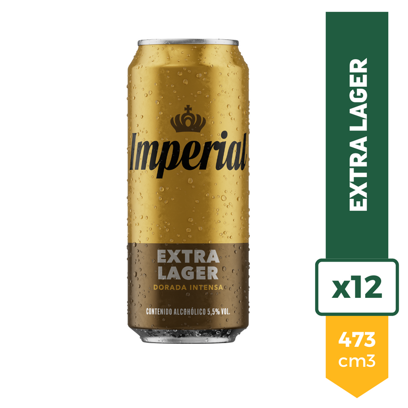 Cerveza Imperial Lager 473ml x12