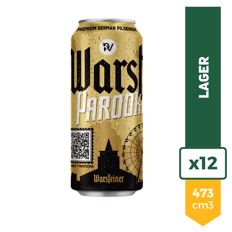 Cerveza Warsteiner 473ml x12