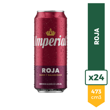 Cerveza Imperial Roja 473ml x24