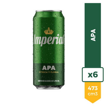 Cerveza Imperial APA 473ml x6
