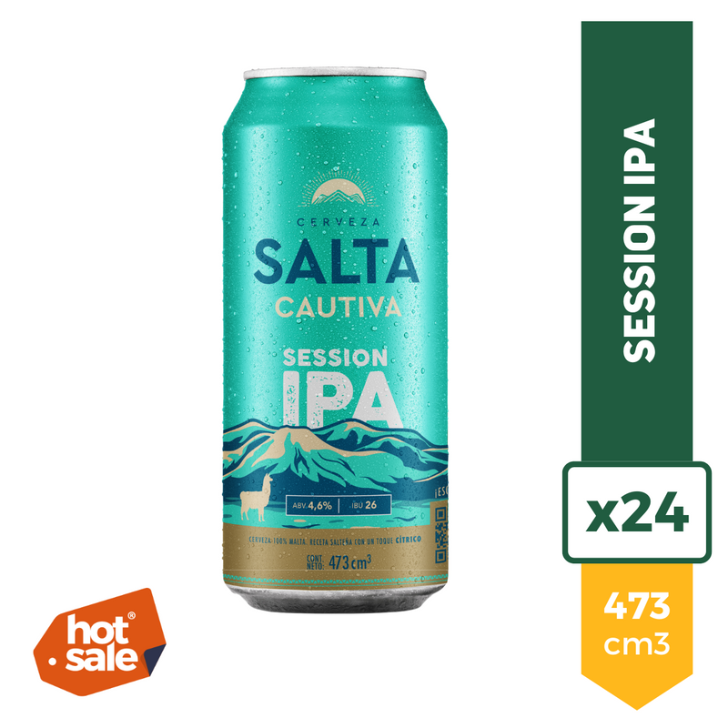 Cerveza Salta Cautiva Session IPA 473ml x24
