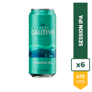 Cerveza Salta Cautiva Session IPA 473ml x6
