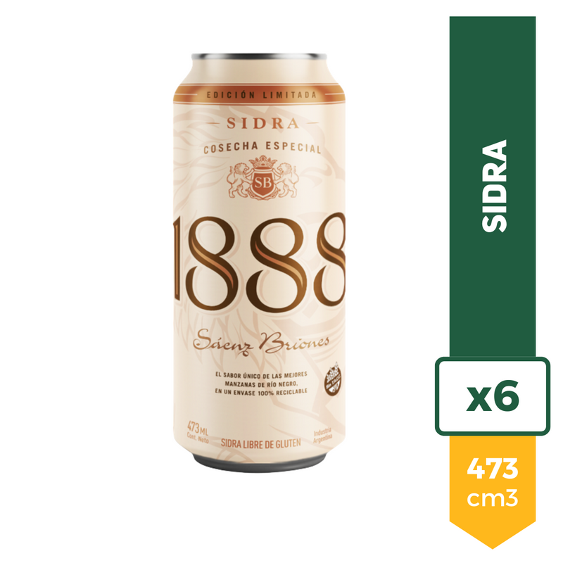 Sidra 1888 Saenz Briones 473ml x6