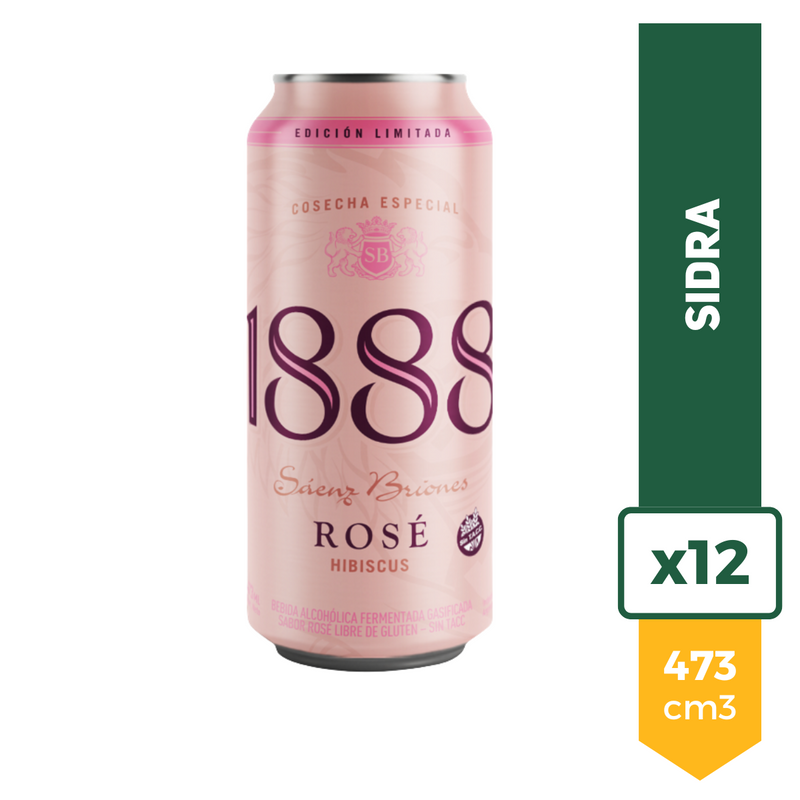 Sidra 1888 Rose Saenz Briones 473ml x12