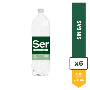 Agua Mineral Ser Sin Gas 1.5L x6