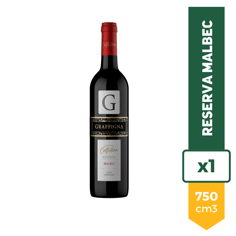 Vino Graffigna Reserva Malbec Tinto 750ml