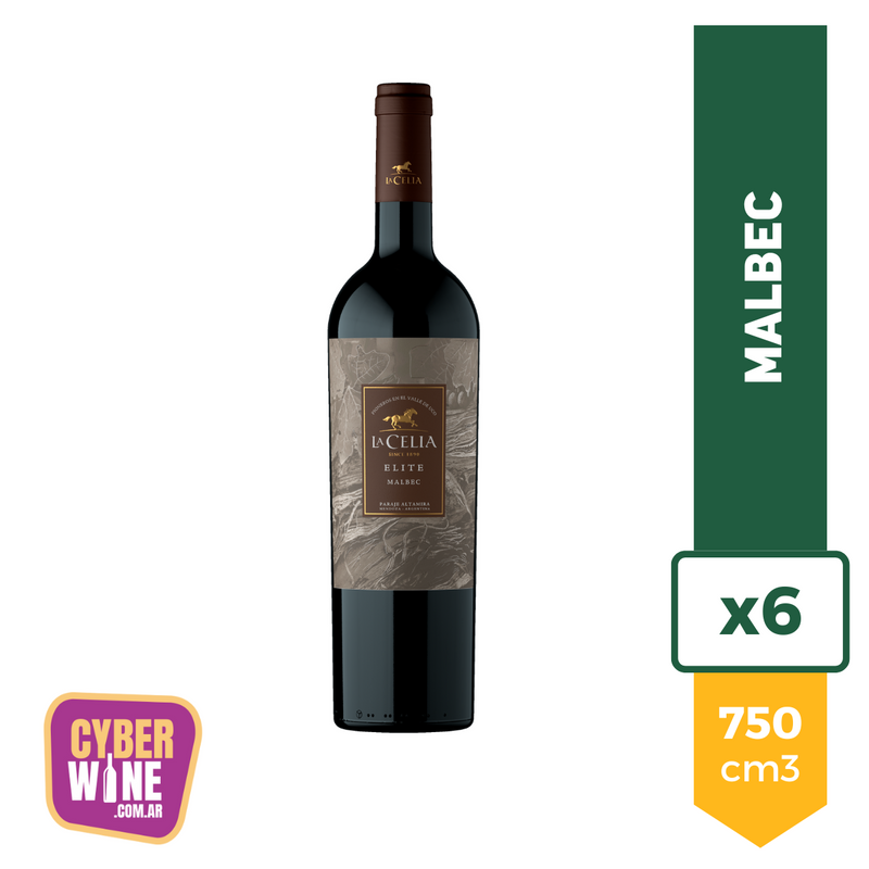 Vino La Celia Elite Malbec 750ml x6