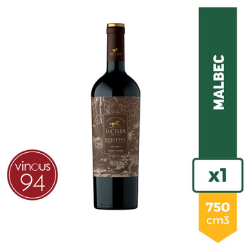 Vino La Celia Heritage Malbec 750ml