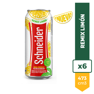 Cerveza Schneider Remix Limon 473ml x6