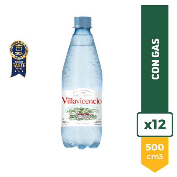 Pack de 12 botellas de Villavicencio Con Gas 500 ml – imagen 2